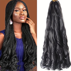 6 Packs French Curly Braiding Hair 55 88 Cm Loose Wave Spiral Curly Crochet Hair