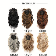 Curly Hair Top Toupee Clip-In Synthetic Hair Extensions