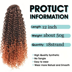 Pre Stretched Deep WaveCrochet Twist Braiding Hair Extensions