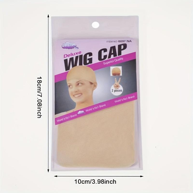 2pcs Hair Nets Invisible Elastic Mesh Unisex Wig Caps