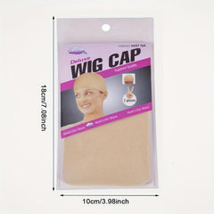 2pcs Hair Nets Invisible Elastic Mesh Unisex Wig Caps