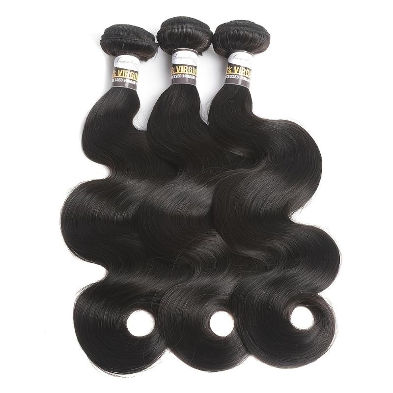 Brazilian Body Wave Human Hair Bundles 10-30 Inches Weave Extensions