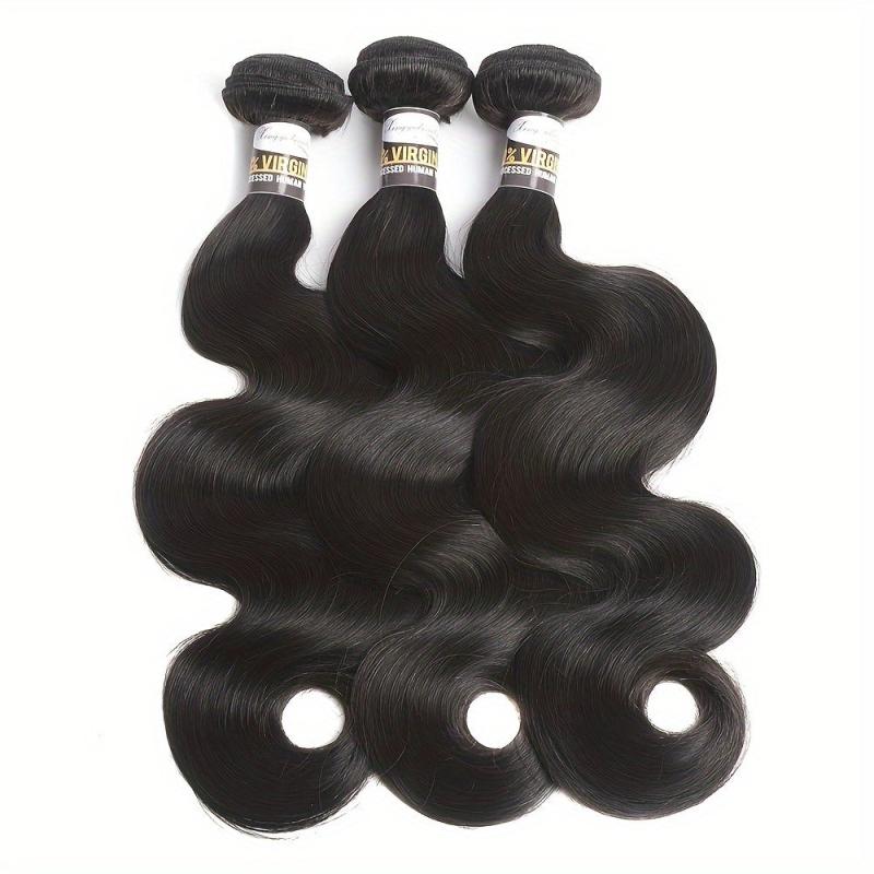 Brazilian Body Wave Human Hair Bundles 10-30 Inches Weave Extensions