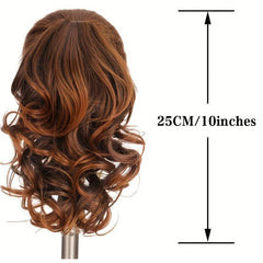 Short Wavy Ponytail Extensions Claw Clip In Synthetic Hair Extensions