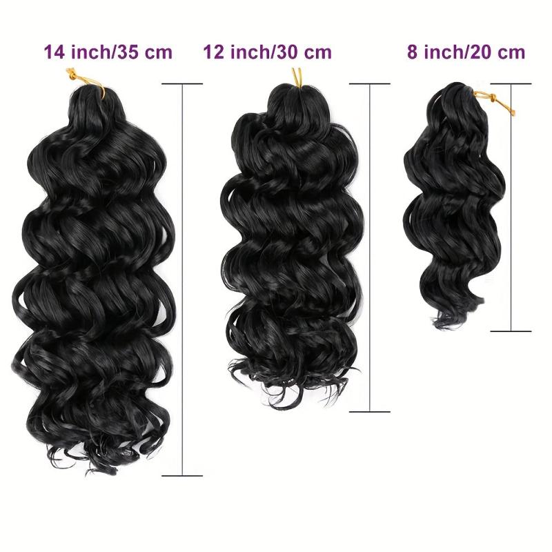 Synthetic Ocean Wave Crochet Hair Extensions