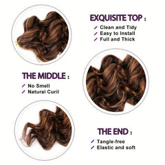 Synthetic Ocean Wave Crochet Hair Extensions
