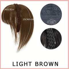 Synthetic Braid Headband Bangs Clip In Hair Extension Topper Hairpiece
