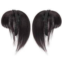 Synthetic Braid Headband Bangs Clip In Hair Extension Topper Hairpiece