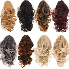 Short Curly Ponytail Extension Natural Grip Hair Clip For Women