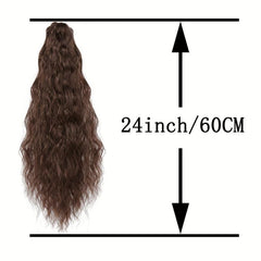 Long Curly Wavy Ponytail Extensions Claw Clip In Hair Extensions