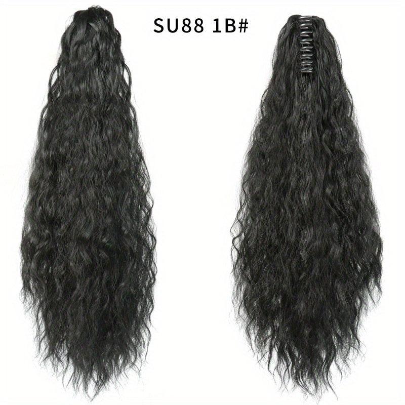 Long Curly Wavy Ponytail Extensions Claw Clip In Hair Extensions