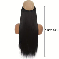 Curly Fish Line Hair Synthetic Natural Hidden Secret False Hair