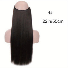 Curly Fish Line Hair Synthetic Natural Hidden Secret False Hair