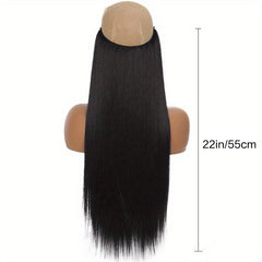 Curly Fish Line Hair Synthetic Natural Hidden Secret False Hair