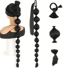 Long 73 Synthetic Paopao Ponytails Wrap Around Ponytail Cosplay Hair Accessories