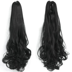 Curly Wavy Hair Extensions Claw Clip Ponytail Drawstring Hair Extensions