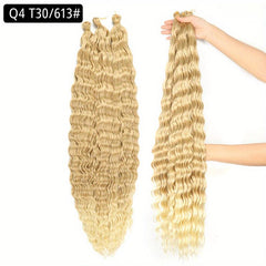 Afro Deep Wave Hair Extensions Crochet Synthetic Curly Hair Extensions