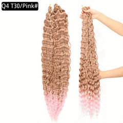 Afro Deep Wave Hair Extensions Crochet Synthetic Curly Hair Extensions
