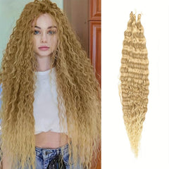 Afro Deep Wave Hair Extensions Crochet Synthetic Curly Hair Extensions