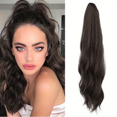 55 88cm Long Wavy Ponytail Extensions for Women Girls