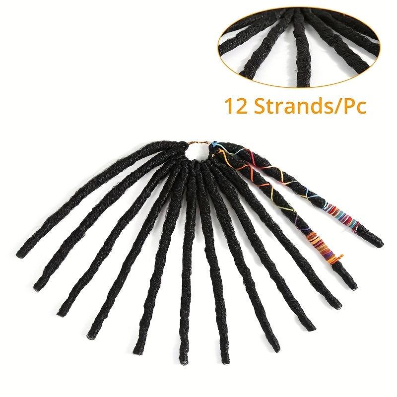 Synthetic Dreadlock Faux Locs Braiding Hair Extensions Crochet Hair