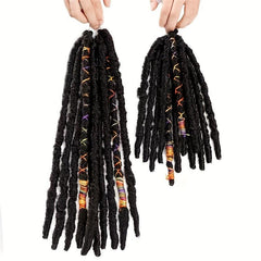 Synthetic Dreadlock Faux Locs Braiding Hair Extensions Crochet Hair