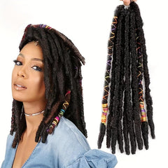 Synthetic Dreadlock Faux Locs Braiding Hair Extensions Crochet Hair