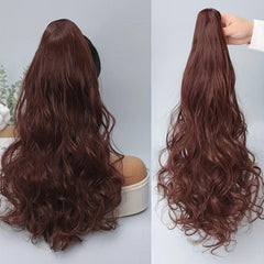 55 88 Cm Long Claw Clip Curly Wavy Hair Extension for Women Girls