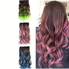 Long Curly Wavy Hair Extensions Synthetic Fiber for Party Halloween