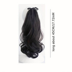 Long Body Wave Ponytail Extensions Synthetic Fiber Hair Tie Wrap Around