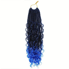 35 56 Cm Bohemian Box Braids Crochet Hair Extensions