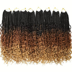 35 56 Cm Bohemian Box Braids Crochet Hair Extensions