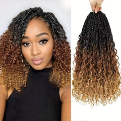 35 56 Cm Bohemian Box Braids Crochet Hair Extensions