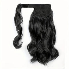 Reddish Brown Ponytail Hair Extensions 35 56 Cm Wrap Around Curly Ponytail Ext.
