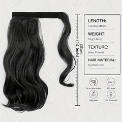 Reddish Brown Ponytail Hair Extensions 35 56 Cm Wrap Around Curly Ponytail Ext.