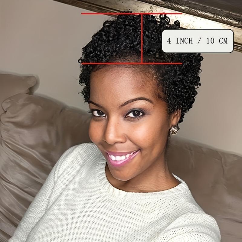 Short Curly Afro Wig Full Wigs For Women Synthetic Short Pixie Cut Wigs