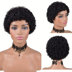 Short Curly Afro Wig Full Wigs For Women Synthetic Short Pixie Cut Wigs