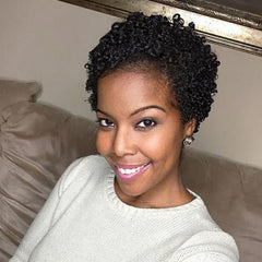 Short Curly Afro Wig Full Wigs For Women Synthetic Short Pixie Cut Wigs
