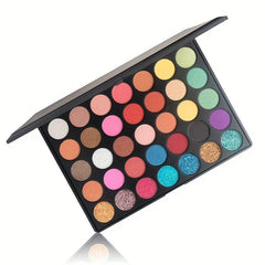 35 Shades Eyeshadow Palette Pearly Matte Glitter Finish Waterproof