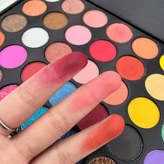35 Shades Eyeshadow Palette Pearly Matte Glitter Finish Waterproof