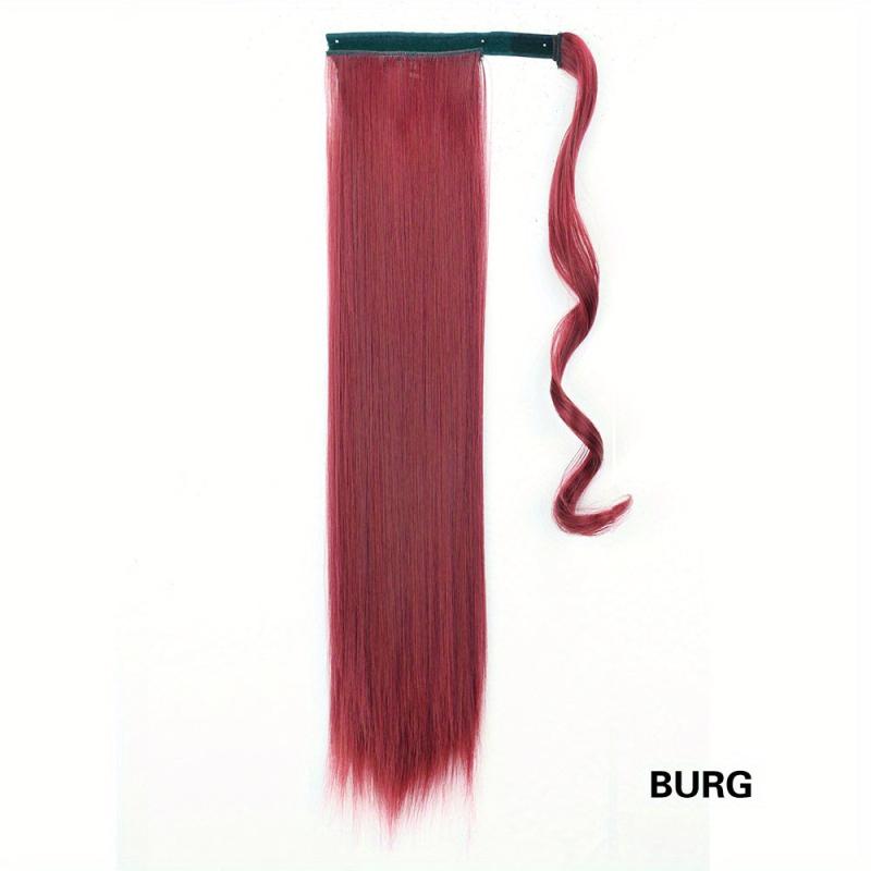 Long Straight Synthetic Wrap Around Ponytail Extensions 55-88 cm