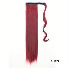 Long Straight Synthetic Wrap Around Ponytail Extensions 55-88 cm