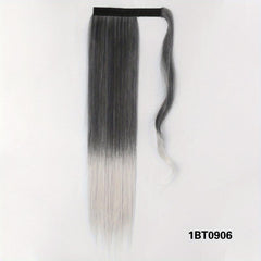 Long Straight Synthetic Wrap Around Ponytail Extensions 55-88 cm