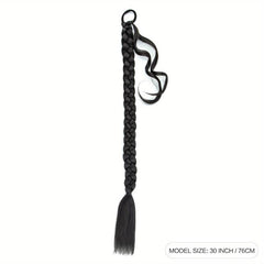 76 2 Cm Long Synthetic Hair Braid Extensions Straight Wrap Around Ponytail