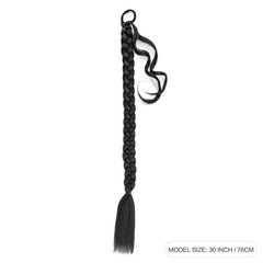 76 2 Cm Long Synthetic Hair Braid Extensions Straight Wrap Around Ponytail