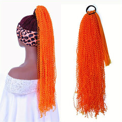 60 96cm Long Curly Wavy Ponytail Extensions Synthetic Fiber Ponytail