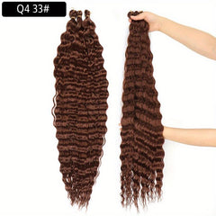 76 2 Cm Deep Wave Twist Crochet Hair Extensions Synthetic Crochet Braid Hair