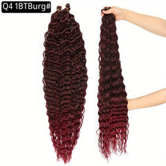 76 2 Cm Deep Wave Twist Crochet Hair Extensions Synthetic Crochet Braid Hair