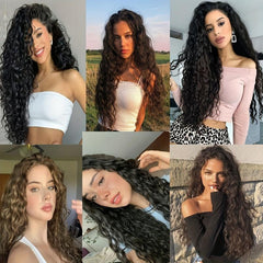 76 2 Cm Deep Wave Twist Crochet Hair Extensions Synthetic Crochet Braid Hair