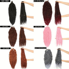 76 2 Cm Deep Wave Twist Crochet Hair Extensions Synthetic Crochet Braid Hair